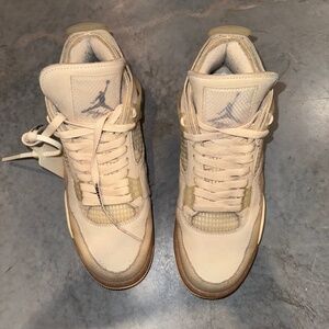 Size 12 W, 10.5 M - Jordan 4 x Off-White Mid Sail